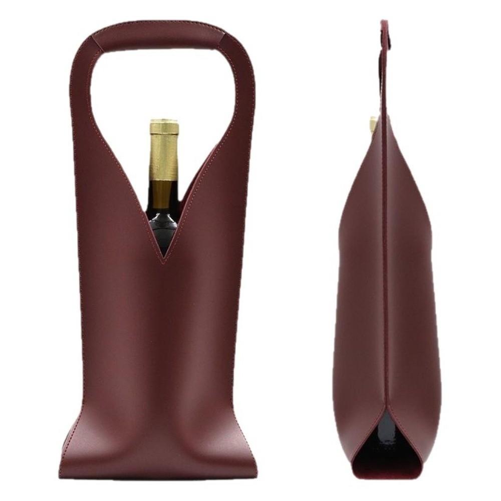 Single Bottle Holder Leather Wine Carrier Waterproof Beer Gift Bag Wine Tote Bridal Shower