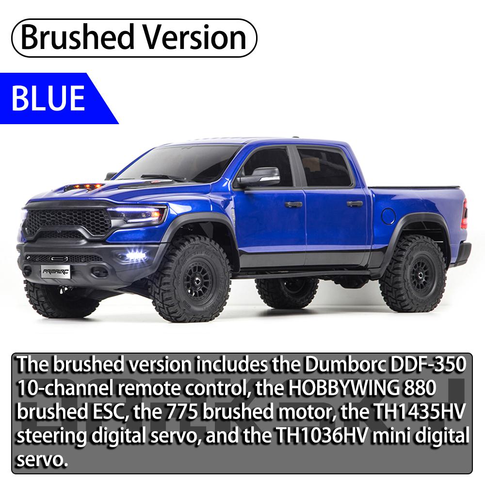 TRACTION HOBBY KM 1500 Pickup Truck 1/8 RC Simulation Electric Remote Control Model Cars Rock Crawler Adult Children's Toys