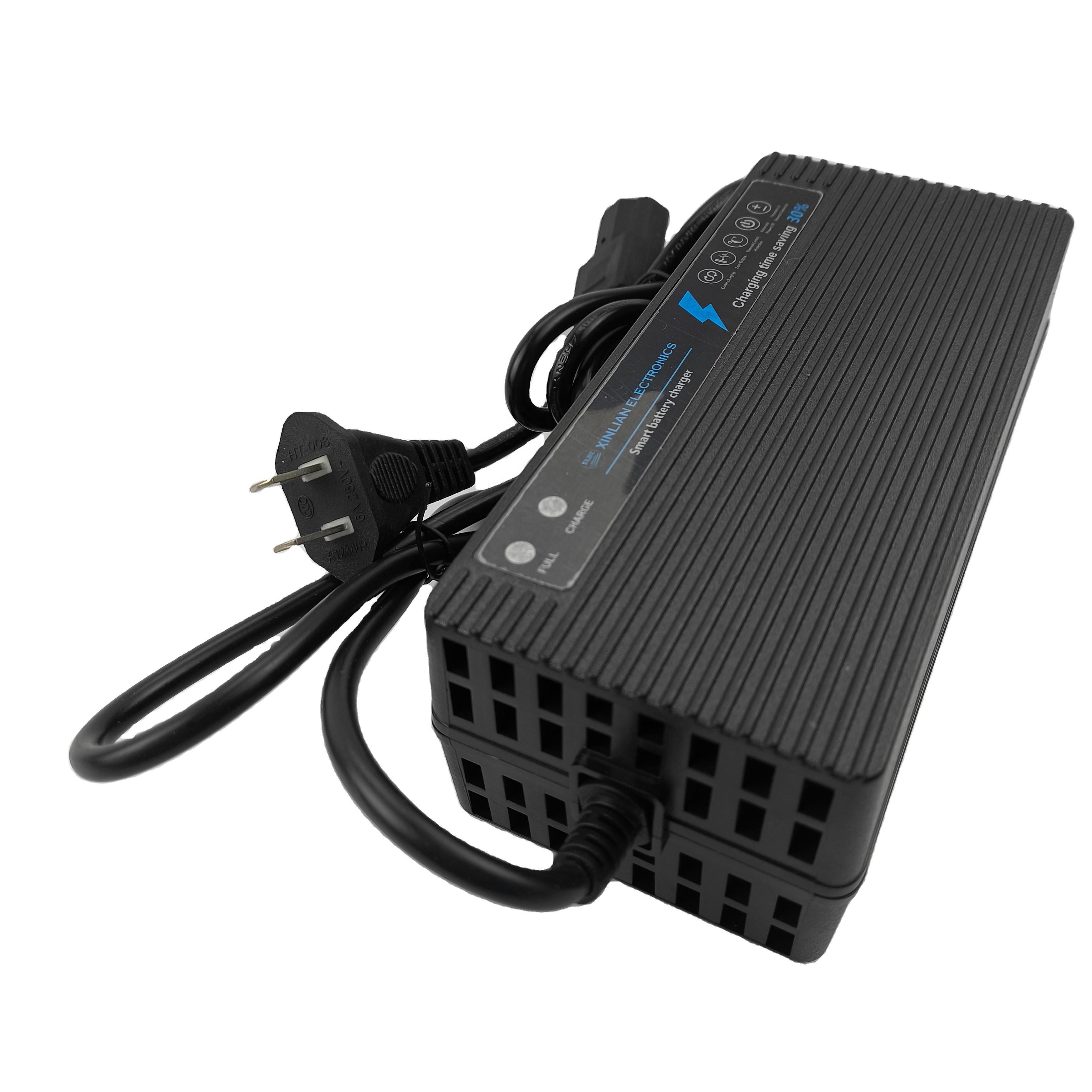 Factory Price Customized 60V 20Ah Plug Lead Acid Battery Charger for Scooter Electric Bicycle Bike Charge US чёрный