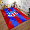 "Red and Blue Striped Carpet with Shield Emblem for Home Decor" Suitable for use as an anti-slip for living room bedroom sofas
