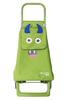 Rolser Kids Plastic Eater Shopping Smooth Over Made In Spain Cart, Green, 29L, RS-KidsGR, Compact, Quiet, Lightweight, Steps,