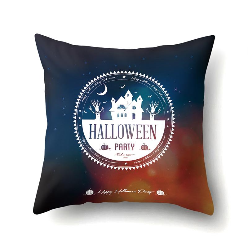 Halloween Pillow Cover Car Waist Pillow Pumpkin Sofa Cushion Cover Office Home Living Room Pillow Cover Premium