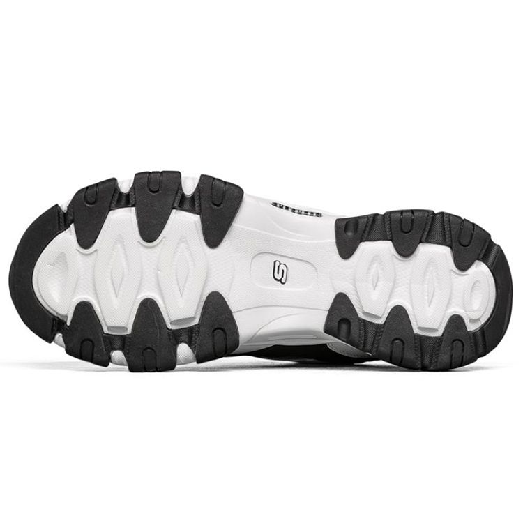 Skechers DLites 2.0 Mesh Synthetikleder Nylon Polyester Wildleder Gummi Bequem Vielseitig Niedrig geschnitten Freizeit Schuhe Herren Sneaker 666157-WBMT