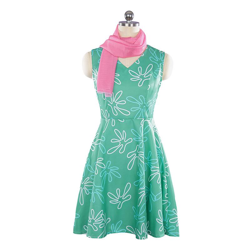 Inside Out 2: Disgust Cosplay Costume - Happy Emotion Joy for Halloween & Stage Performances