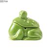 Cute Green Frog Ashtray Ceramic Ash Tray Office Table Desktop Standby Smoking Accessories for Weed Ashtrays Gift for Boyfriend