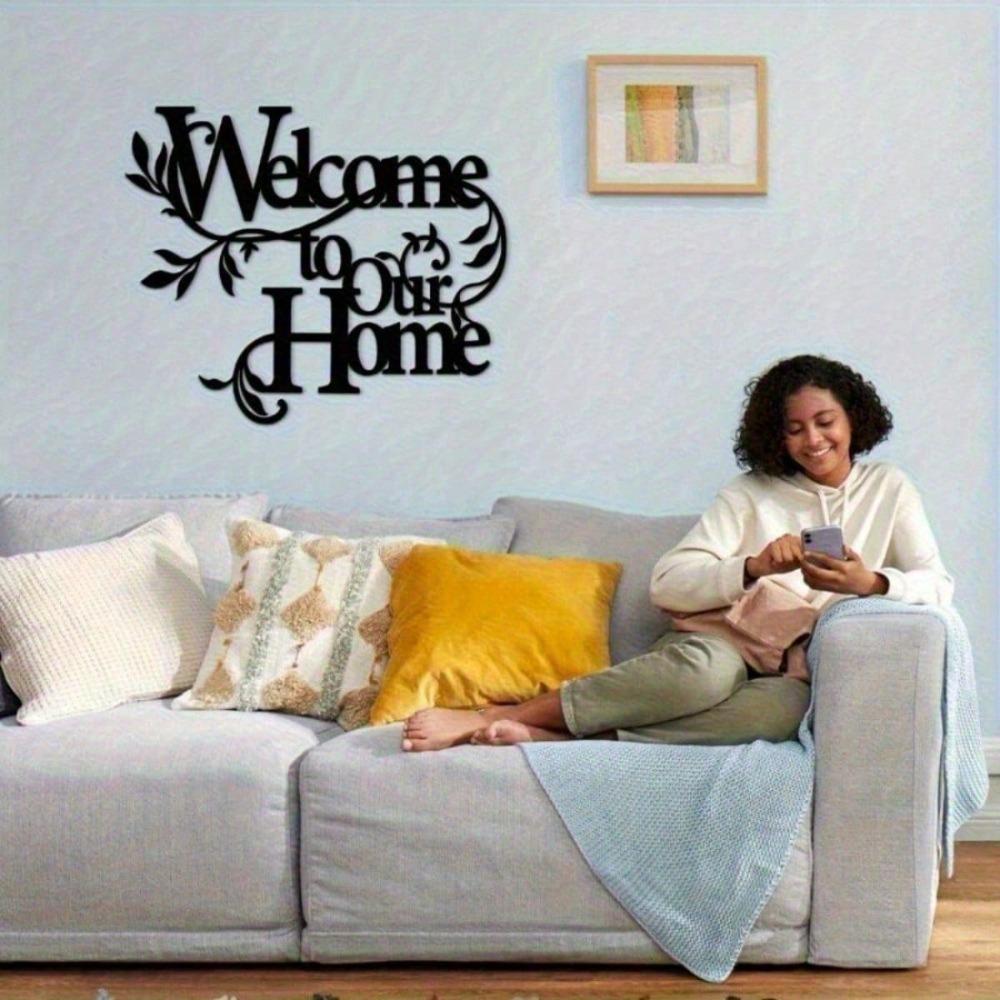Metal Wall Art Living Room Decor Modern Home Interior Sculpture