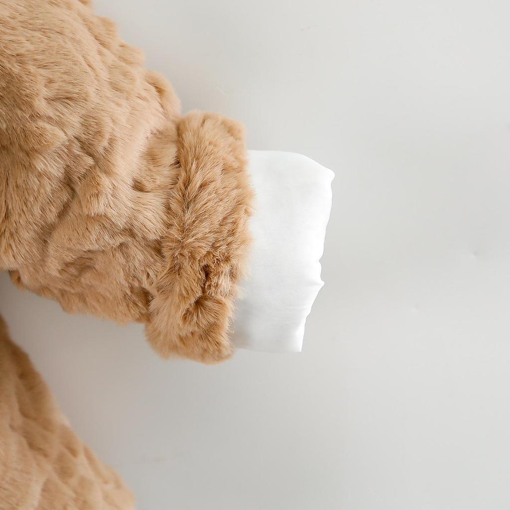 Cappotto Felpa con Cappuccio Peluche Ricamato Gatto Cartone Animato per Bambine – Trapuntato in Ecopelliccia per Autunno/Inverno