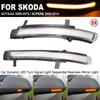 Intermitent dinamic pentru oglinda retrovizoare pentru Skoda Octavia MK2 A5 SuperB B6 3T LED de semnalizare 2009 2010 2011 2012
