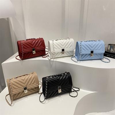 Sac de marque niche tendance été nouvelle mode chaîne polyvalent texture haute qualité diamant sac à bandoulière messager pour femmes
