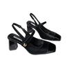 Fashion Women's Shoes 2025 Summer Slingbacks Women's High Heels Fashion Buckle Shoes Women New Office Pumps Ladies Square Toe Sandals