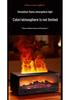 Colorful 3D Ultrasonic Essential Oil Fireplace Timer & Aromatherapy Remote Control Device.