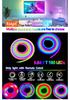 WiFi Bluetooth Color-Changing Neon Music Light Strip, USB Flexible Silicone, DIY Shape, Smart Running Light