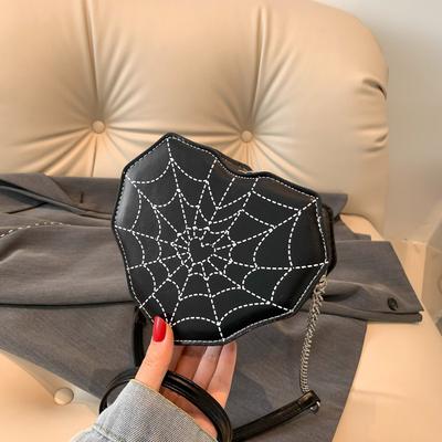 Fashion Texture Chain Heart-Shaped Small Bag Women'S Spring Versatile Messenger Bag Women