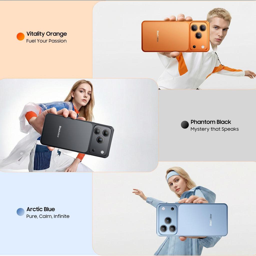 Blackview WAVE 7C 4G AI Smartphone 16GB+128GB 6.56" Android 16 5000mAh Mobiele Telefoon