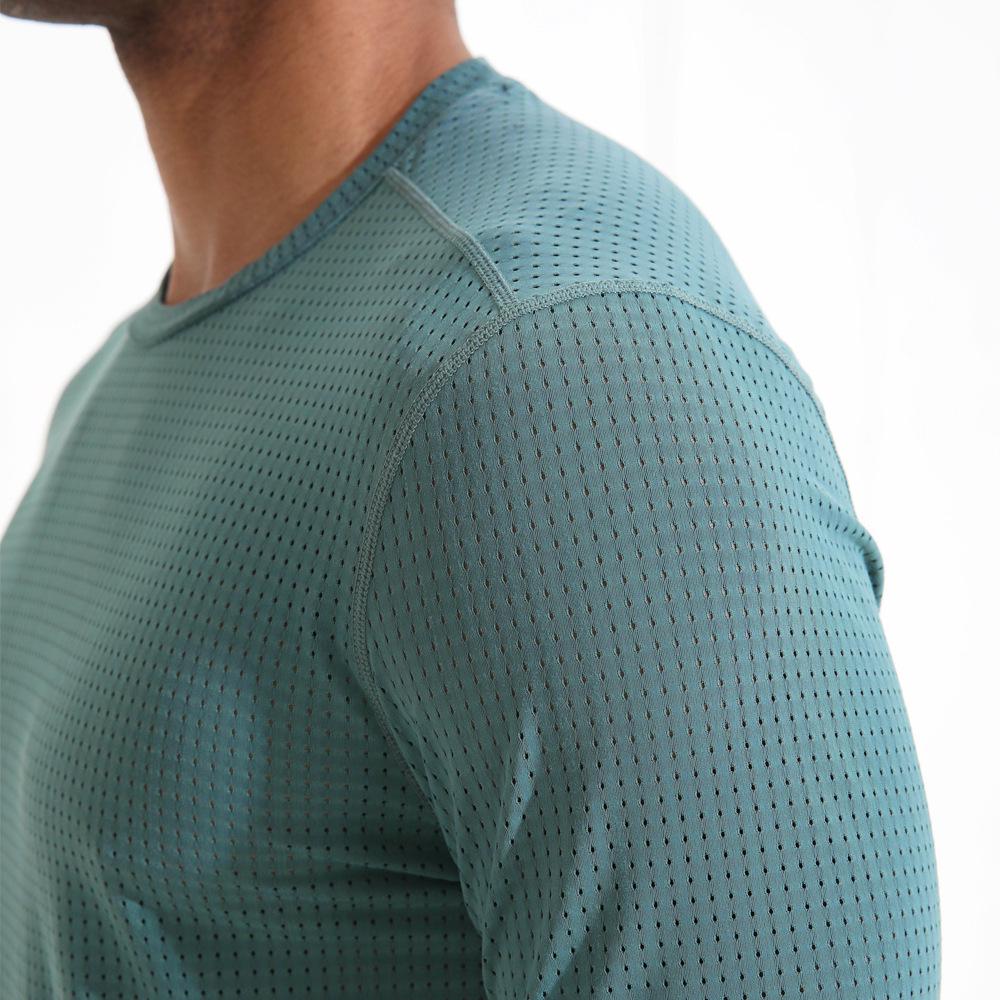 Men's Quick-Dry Ice Silk Sports Tee - Breathable, Sweat-Wicking, Short Sleeve Crew Neck.