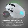 ROCCAT Gaming Mouse Kone Pure Ultra Wired PVC White/White Optical/16K/Side Button/Lightweight 66.5g/FPS RGB Windows 7 or Later [Japanese Authorized Di