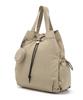 Lemine String Tote And Backpack (Beige)