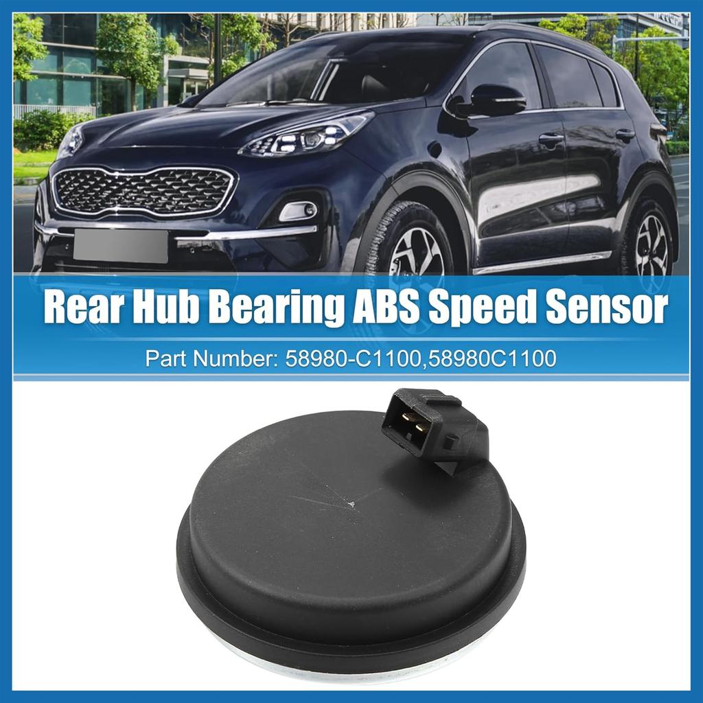 Car Rear Hub Bearing ABS Speed Sensor for Hyundai Veloster N Tucson Sonata W/O AWD for Kia Sportage 2WD 58980-C1100 Rear Hub Wheel ABS Speed Sensor