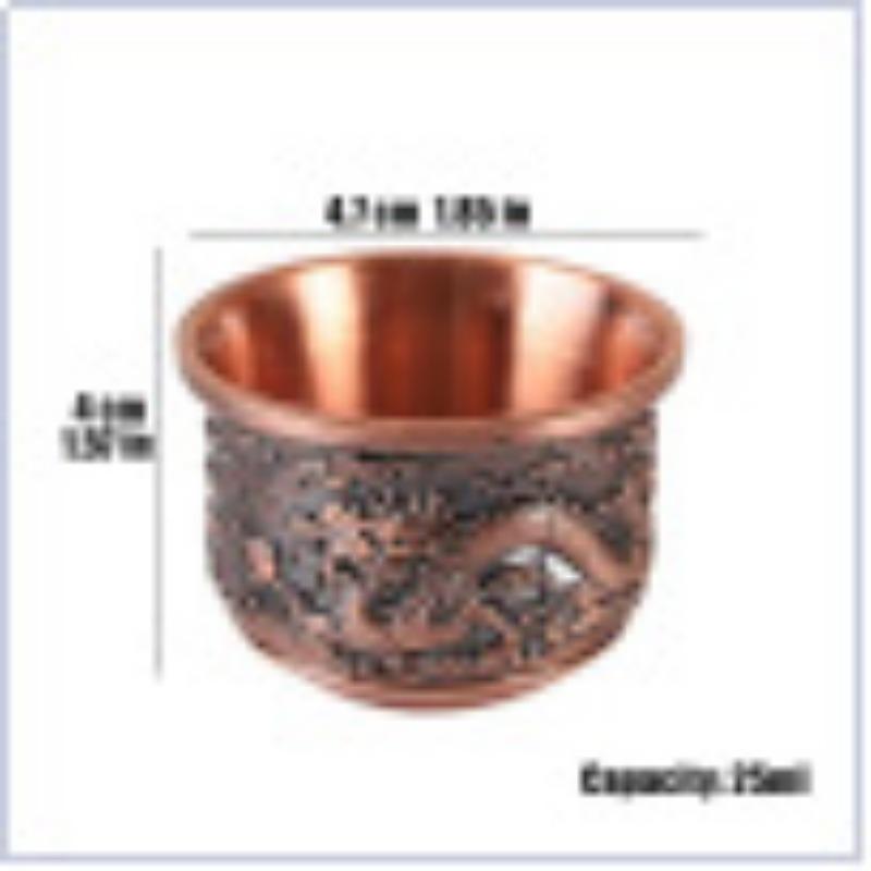 

Домашняя металлическая чашка для белого вина, сплав с рисунком, декоративный винный набор с драгоценными камнями, различные варианты 30*54*50mm