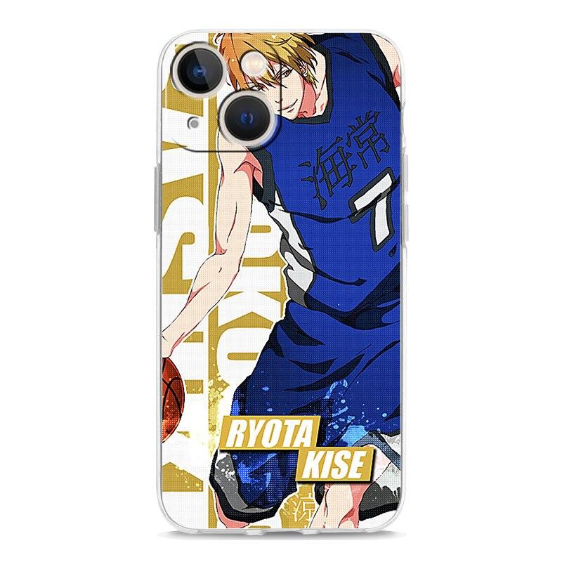 

Чехол для телефона Kuroko no Basuke с аниме для iPhone 14 13 11 12 Pro Max X XR XS 7 8 Plus SE, прозрачный мягкий силиконовый чехол из ТПУ iPhone 14 Plus
