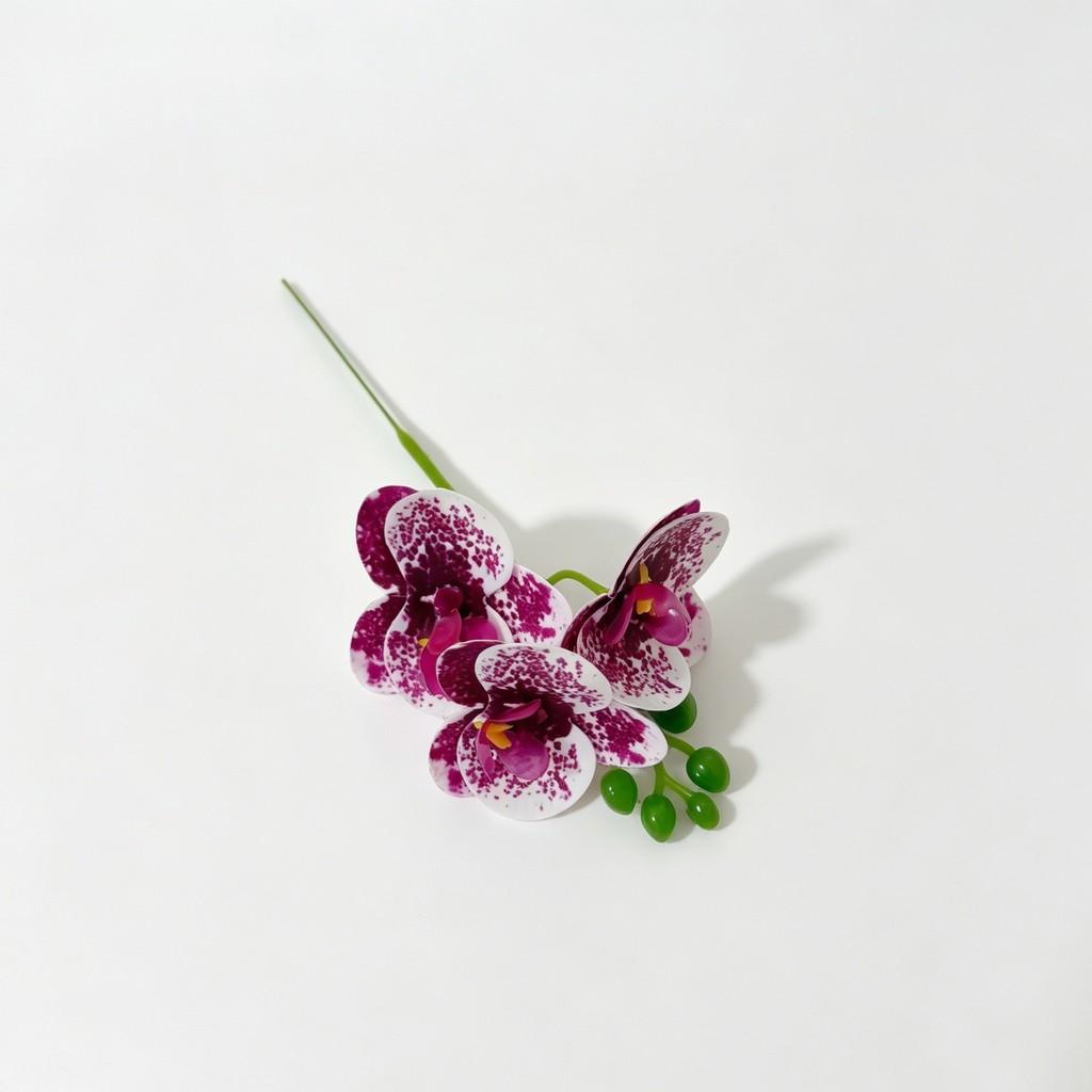 Artificial Orchid Flower Single Stem With 3d Film Texture For Wedding Decor And Home Garden