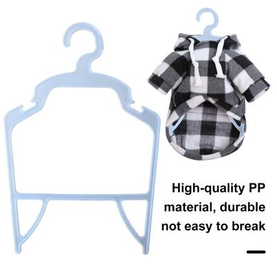 2Pcs Pet Clothes Hangers Slot Design Non-slip Pet Clothes Organizer Compact