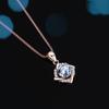 Windmill Mozzarella Diamond Pendant Femininity Collarbone Chain Sterling Silver Korean Version Fashion Rose Gold Necklace