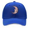 Vintage Celestial Moon Face Wall Art Sandwich Baseball Cap