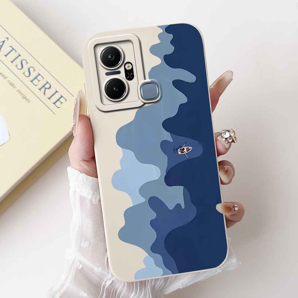 For Infinix Smart 6 Plus X6823C Case Luxury Floral Fashion Soft Silicone Cover For Infinix Smart 6Plus X6823 6.6" Phone Case