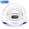 380W UV LED Lamp For Nails 81LEDS Nail Drying Lamp Fast Dry Nail Gel Polish Lamp With LCD Screen Auto Sensor Nail Equipment