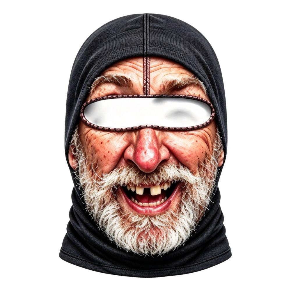 Unisex Size Funny Prank Mask 3D Print Motorcycle Ski Face Mask Motorcycle Riding Mask Motorcycle