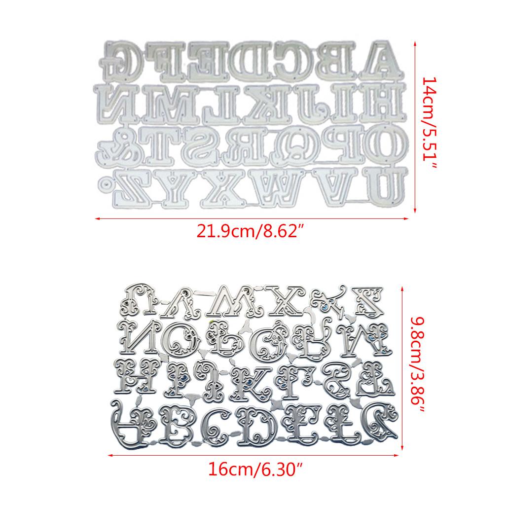 Uppercase 26 Letters Cutting Die Stencil Creative House Ornaments Making Too