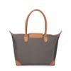 2025 Autumn Winter New Water Hyacinth Fabric and Leather Large Capacity Laptop Bag Single Shoulder Tote Handbag Commuter Bag Women's Bag