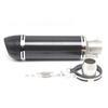 51mm Universal Motorcycle Exhaust Modified Scooter Exhaust Glossy Carbon Fiber