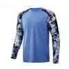 Mens Long Sleeve Crew Neck Fishing Shirt UV Protection Quick Dry Breathable Outdoor T-Shirt Fall