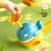 Suspended Ball Toy for Oral Interactive Whale Bear Motor Development Design Trumpet Play Toy with Dual