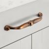 Vintage Yellow Bronze Handles | Retro Drawer Pulls & Cabinet Knobs | Solid Brass Furniture Handles for Doors, Kitchen & Bedroom