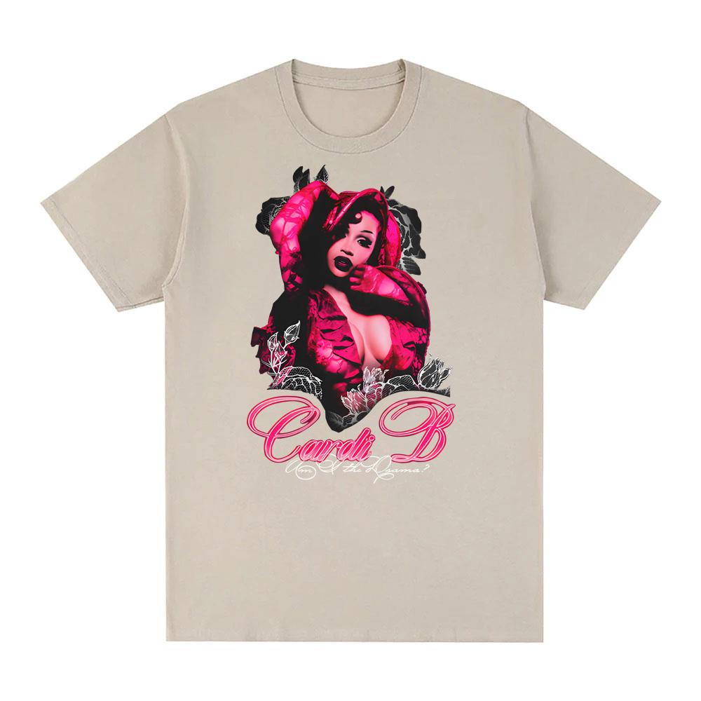 ÄR JAG DRAMAT Söt och Småaktig T-SHIRT Mode Vintage Ny Cardi B T-shirts Topp Goth Grunge O-ringad Hög Kvalitet Dam/Herr T-shirt