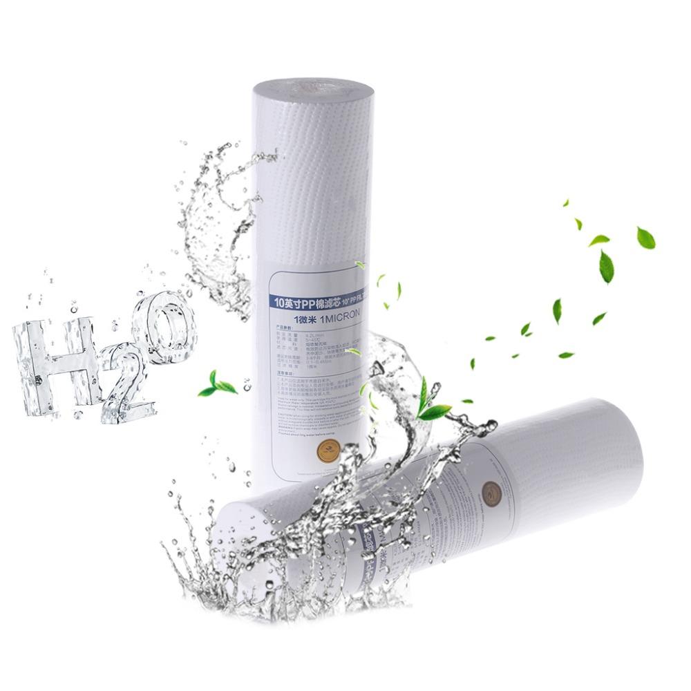 Cartuccia filtro per purificatore d'acqua in PP da 10" con filtro da 1 micron per sedimenti di ricambio