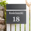 Norton Anthracite Letterbox With Inscriptions