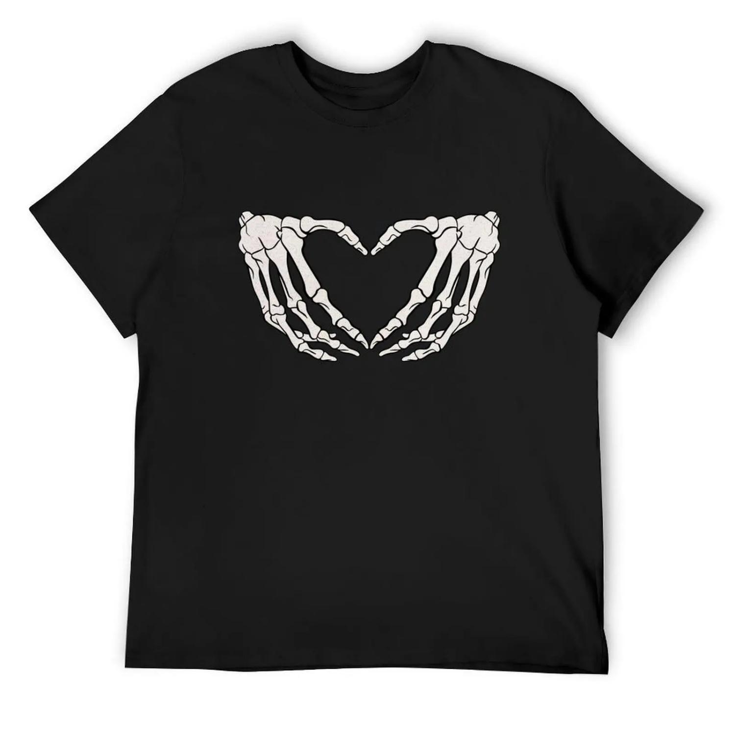 

Bones I Love You Heart T-Shirt shirts graphic anime tshirt men t shirts high quality XXXXXL чорний