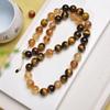 Citrine Yellow Topaz & Tiger's Eye Necklace - Women's Simple Style Clavicle and Sweater Chain