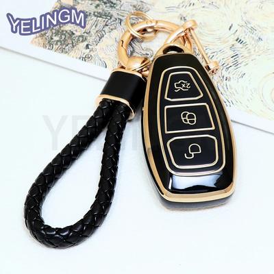 NOWE TPU Etui na pilot samochodowy Smart Key Pokrowiec Muszla Fob Dla Ford Focus 3 4 ST Mondeo MK3 MK4 Fiesta Fusion Kuga 2013 2014 2015 2017