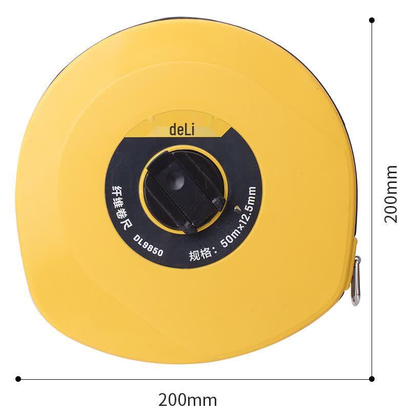 Deli 50m Fiber Tape Measure