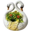 Synthetic Resin Flower Container In FOR SWAN Shape for Outdoor Garden Balcony Patio Decor Floral Arrangement and Accent Use