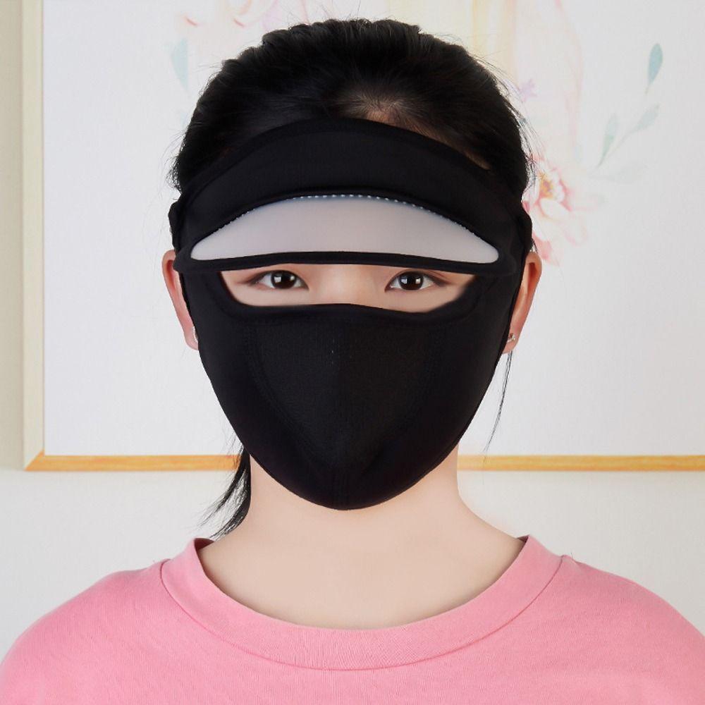 Sunscreen Veil Eye protection Face Gini Mask Driving Face Mask Womne Sun Hats Summer Sunscreen Mask