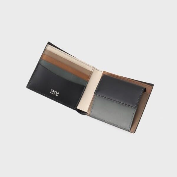 Takeo Kikuchi Antique Leather Bifold Wallet, Men's, Green (524) 07001532