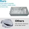 Kitchen Storage Box With Removable Cover Reinforced Handles Stackable Design For Cutlery Office Supplies Jewelry Organizing