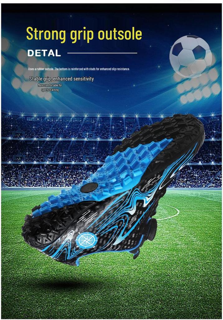New Arrival Children's Low-Top Football Shoes with Long & Short Spikes for Teen Training & Competition