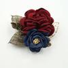 Korean Fashion Cloth Art Handmade Fabric Flowers Brooch Pin Ladies Lapel Pins Collar Shirt Leaves Brooches For Women Accessories